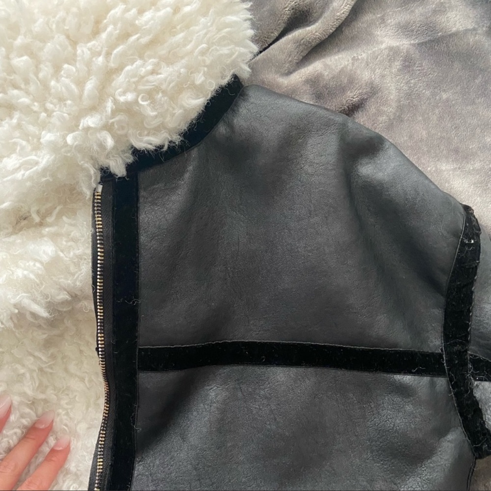 Lioness PU FAUX FUR LINED LEATHER JACKET - Picture 2 of 9